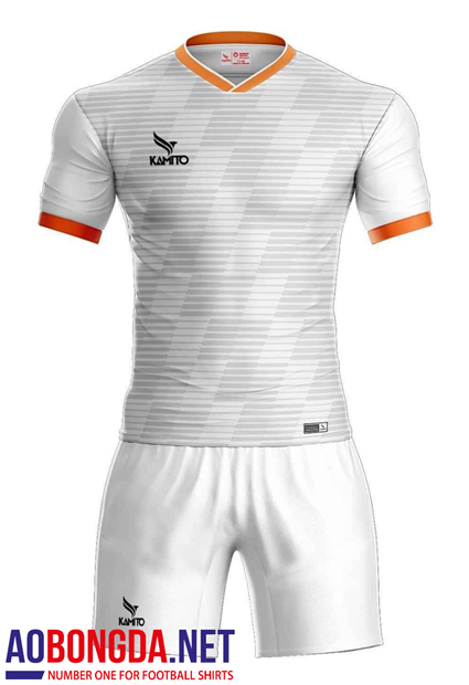Áo Bóng Đá không logo Kamito trắng