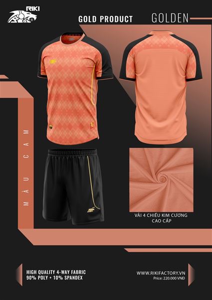Áo Không Logo Riki Golden Cam