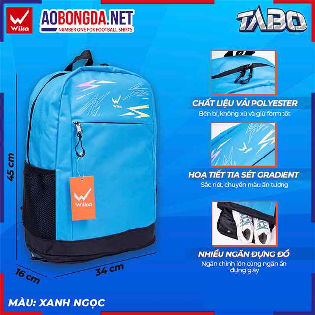 Balo Wika Tabo Xanh Ngọc