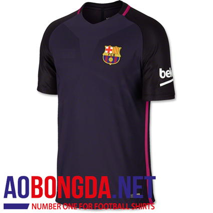 Áo câu lạc bộ 2017 Barcelona tím hồng sân khách