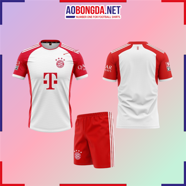 Áo Bóng Đá Câu Lạc Bộ Bayern Trắng 2023-2024