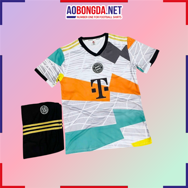Áo Bóng Đá Câu Lạc Bộ Bayern Xám Sọc 2022-2023