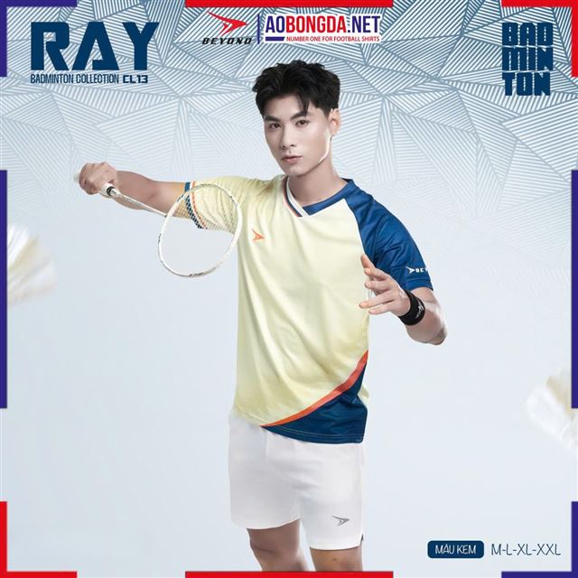 Áo Cầu Lông Beyono Ray CL13 Nam Kem