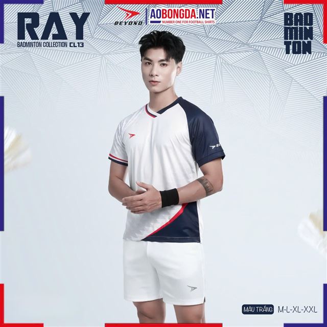 Áo Cầu Lông Beyono Ray CL13 Nam Trắng