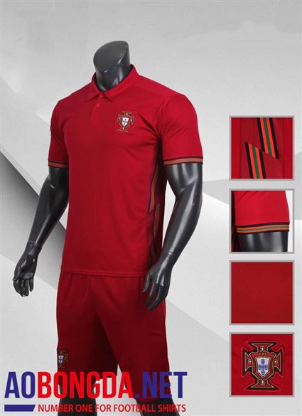 Áo Bóng Đá Bồ Đào Nha đỏ Euro 2020-2021