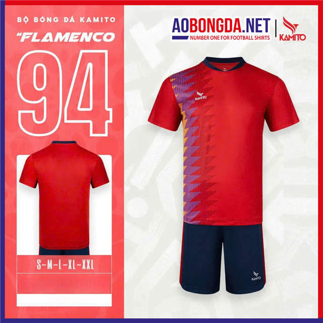 Áo Bóng Đá Không Logo Kamito Flamenco 94 - World Cup 2026