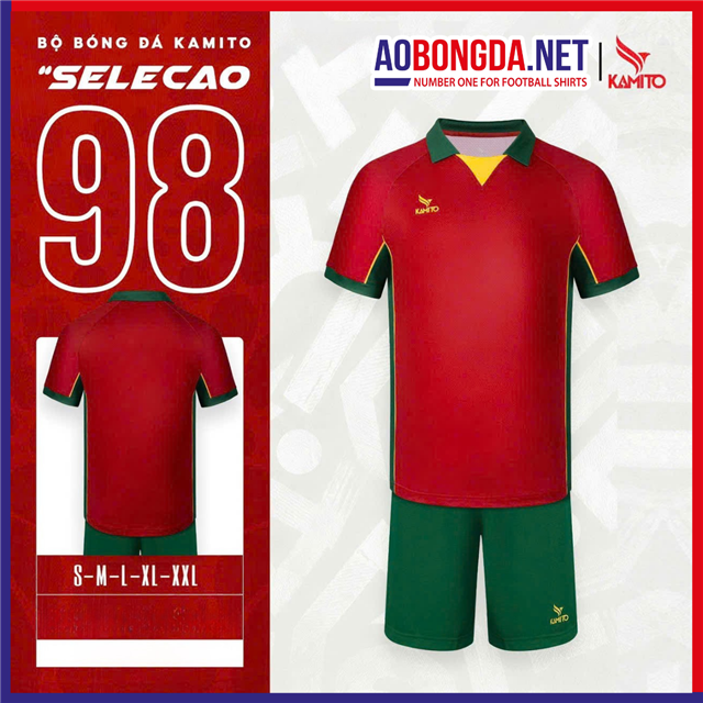 Áo Bóng Đá Không Logo Kamito Selecao 98 - World Cup 2026