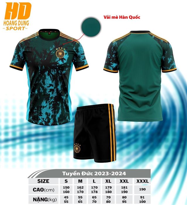 Áo Bóng Đá Đội Tuyển Đức Xanh Rêu 2023-2024
