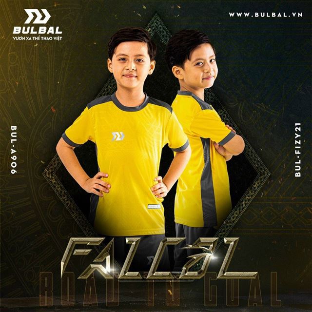 Bộ Quần Áo bóng đá trẻ em Bulbal Falcol vàng