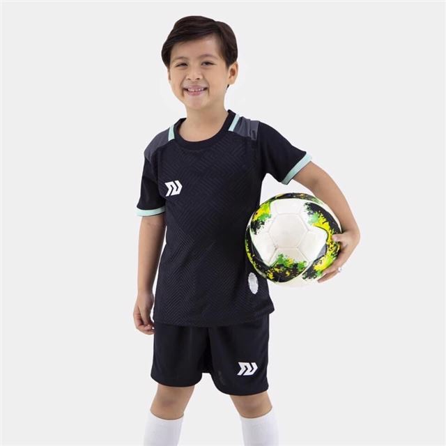 Bộ Quần Áo bóng đá trẻ em Bulbal Olas Đen