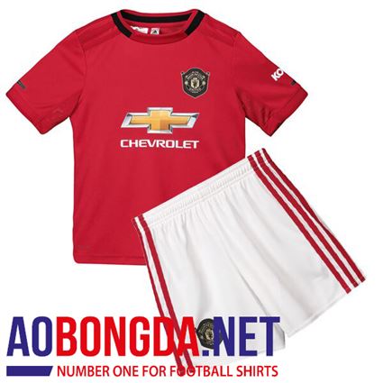 Bộ Quần Áo bóng đá trẻ em clb Manchester United  đỏ sân nhà 2019-2020