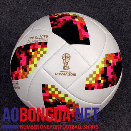 Quả bóng đá World Cup 2018 TELSTAR hồng trắng