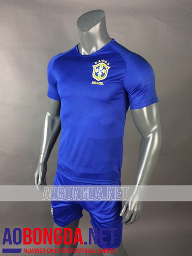 Áo Bóng Đá Brazil Xanh World Cup 2018 - 2019
