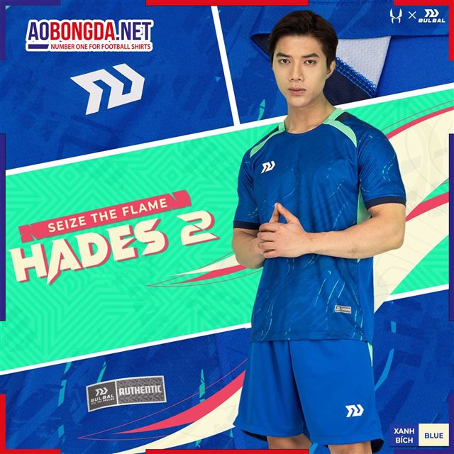 Áo Bóng Đá Không Logo Bulbal Hades 2 Xanh Bích
