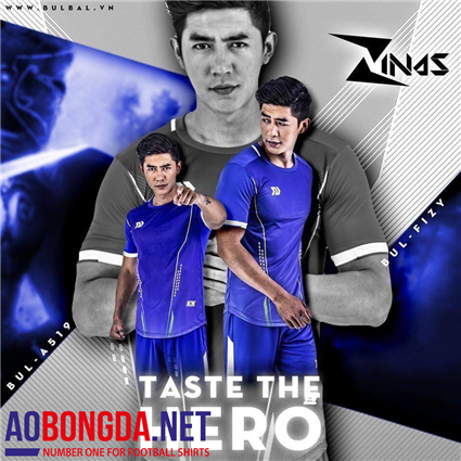 Áo Bóng Đá không logo Bulbal Zinas xanh bích