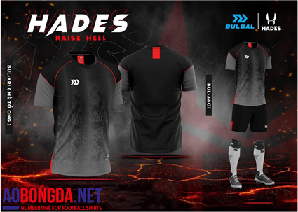 Áo Bóng Đá không logo Bulbal Hades đen