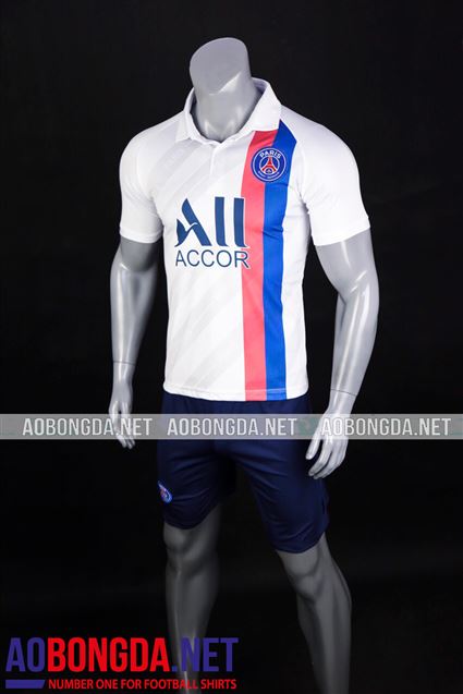 Áo Bóng Đá PSG  trắng sân khách 2019-2020