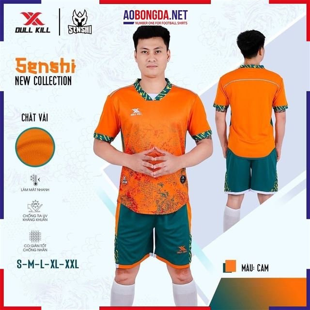 Áo Bóng Đá Không Logo Dullkill Senshi Cam