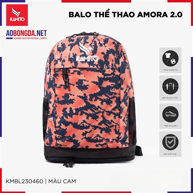 Balo thể thao Amora Kamito 2.0 KMBL230460 Cam