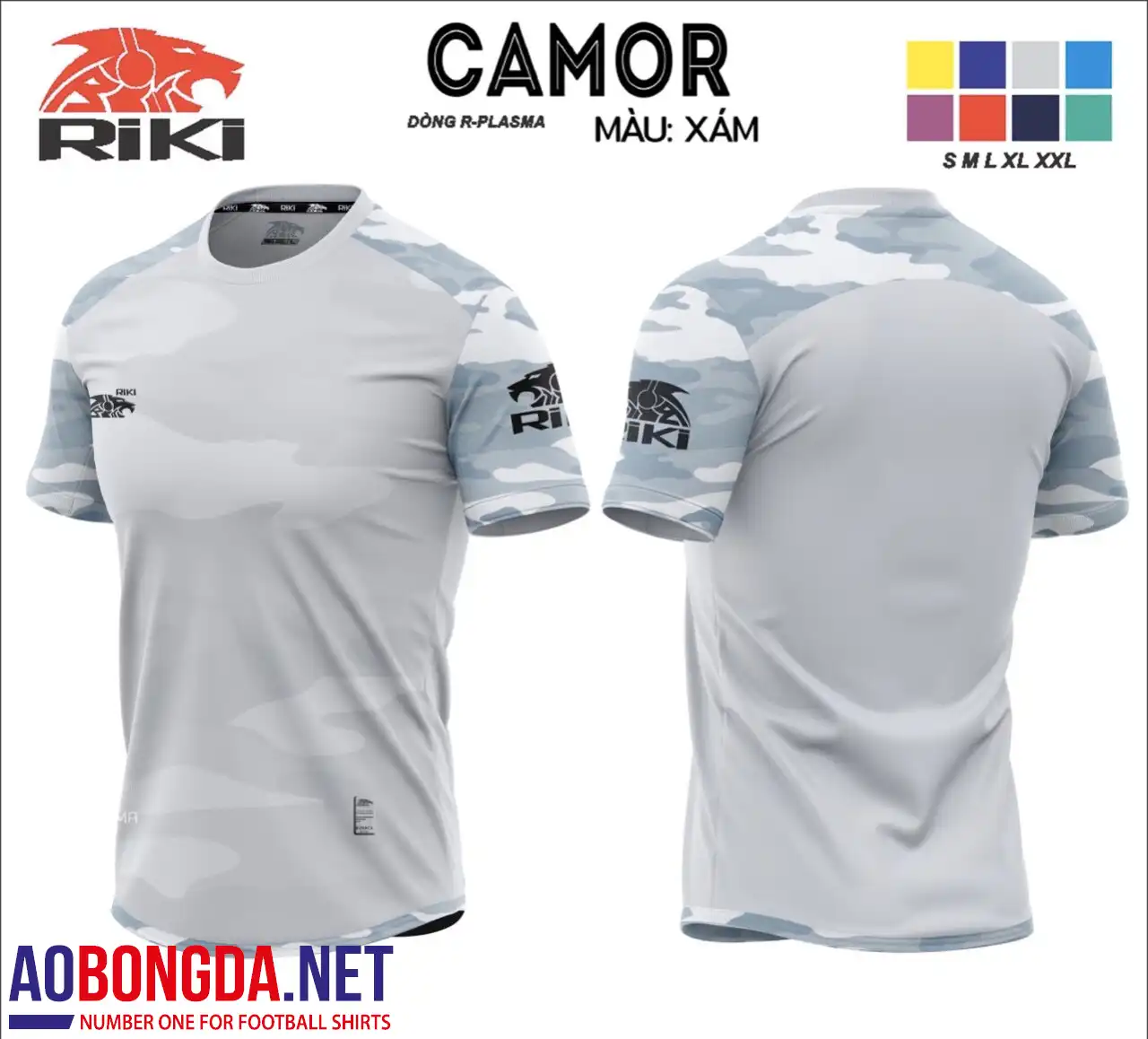 Áo Không Logo Camo xám