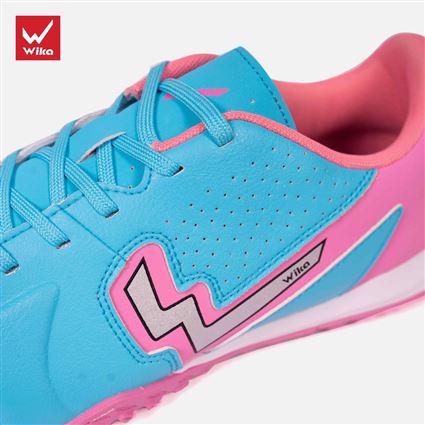 Giày Bóng Đá Wika Tuấn Hải Fancy Xanh hồng 5