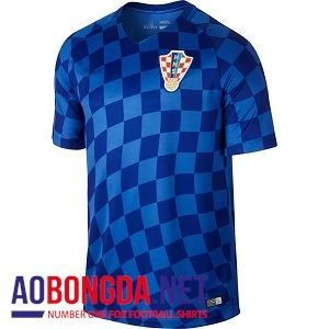 Áo Bóng Đá Đội Tuyển Croatia Euro Xanh sân khách 2016-2017