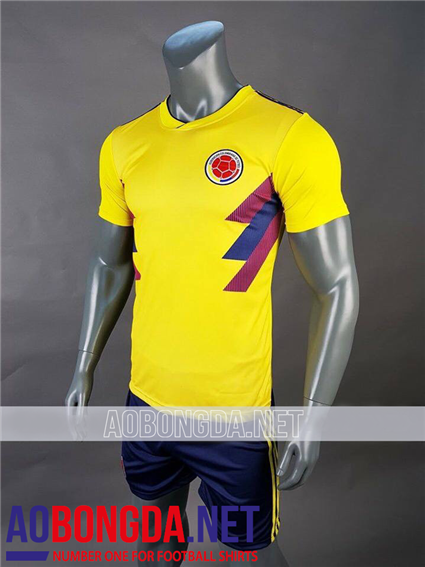 Áo Bóng Đá Colombia Vàng World Cup 2018-2019