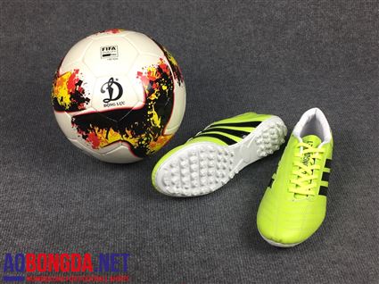 Giầy bóng đá phủi 3 sọc CT3 chuối sọc đen