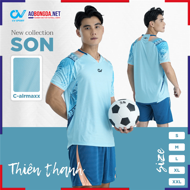 Áo Bóng Đá Không Logo CV Son Thiên Thanh