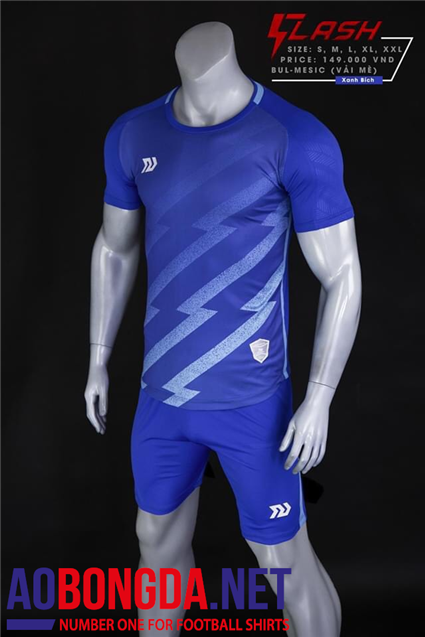 Áo Bóng Đá không logo Bulbal Flash xanh bích