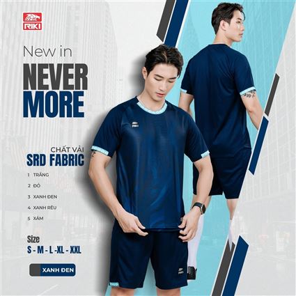 Áo Không Logo Riki Nevermore Xanh Đen