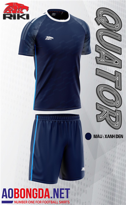 Áo Không logo Quator xanh đen