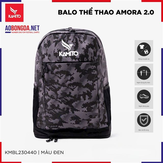 Balo thể thao Amora Kamito 2.0 KMBL230440 Đen