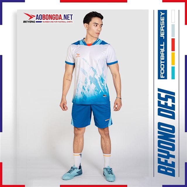 [FREESHIP] Áo Bóng Đá Không Logo Beyono Desi Trắng 
