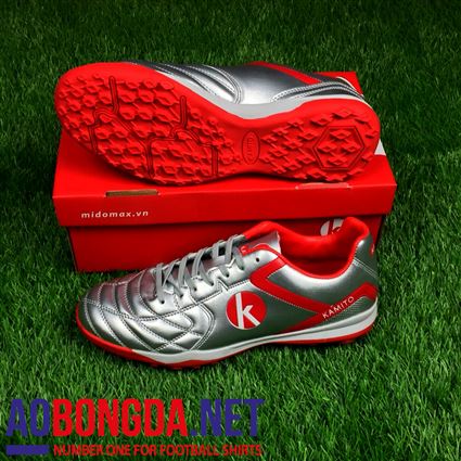 Giầy Bóng Đá Kamito Velocidad bạc đỏ