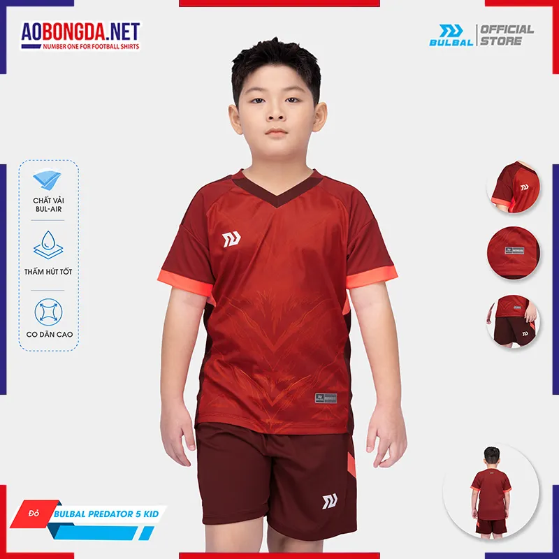  Áo Không Logo Bulbal Predator 5 Trẻ Em Đỏ