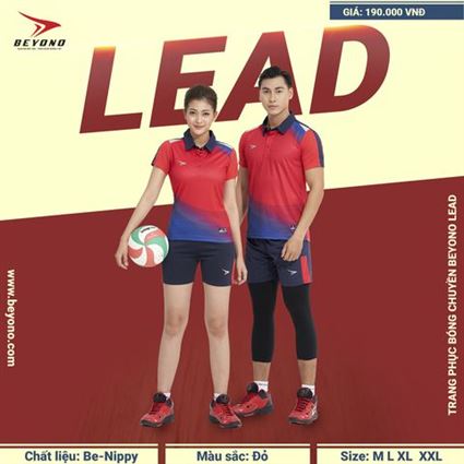 Bộ Quần Áo Bóng Chuyền Beyono Lead đỏ