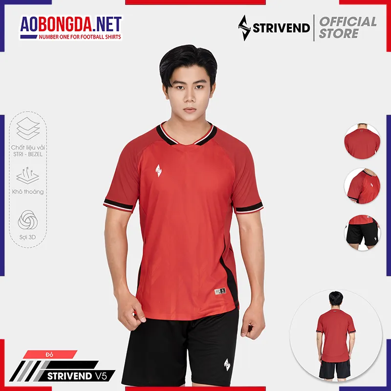 Áo Không Logo Bulbal Strivend V5 Đỏ