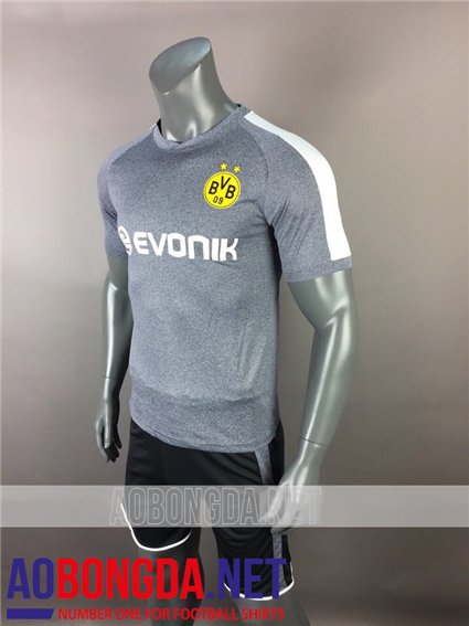 Áo Dortmund sân khách màu xám mùa giải 2017-2018