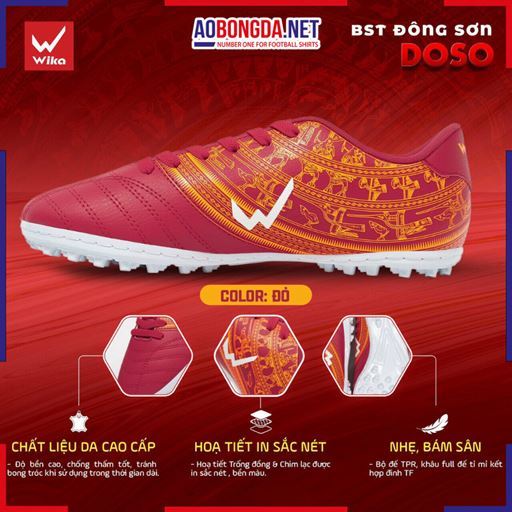 Giày Bóng Đá Wika Doso Đỏ