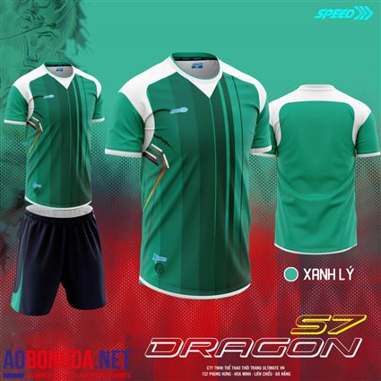 Áo Không Logo Dragon Speed xanh lá