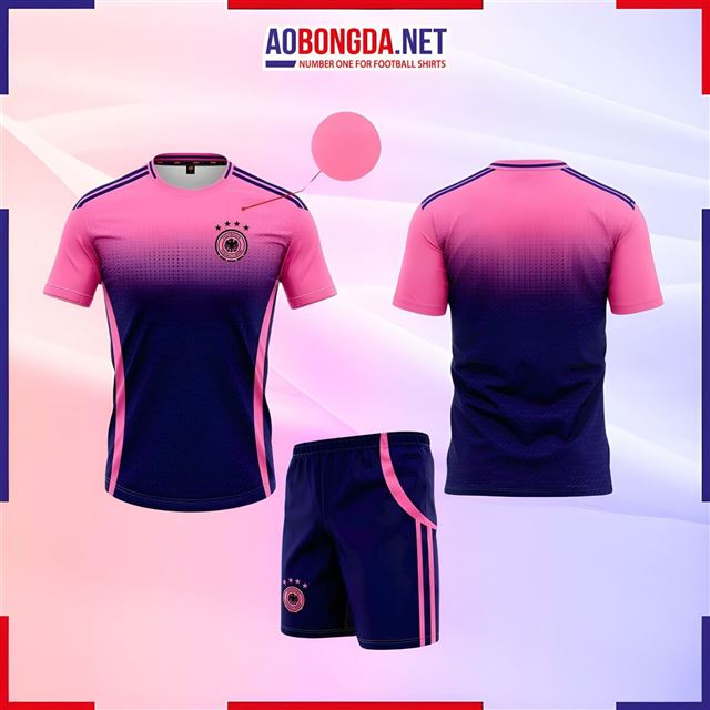 Áo Bóng Đá Đội Tuyển Đức Xanh Đen Hồng Euro 20242025