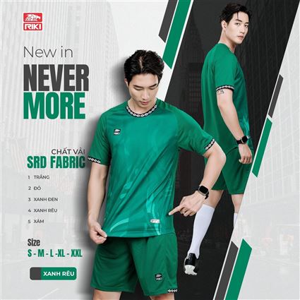 Áo Không Logo Riki Nevermore Xanh Rêu