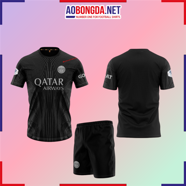 Áo Bóng Đá Câu Lạc Bộ PSG Đen 2023-2024