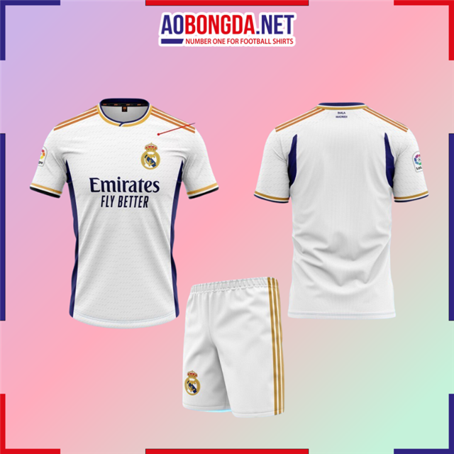 Áo Bóng Đá Câu Lạc Bộ Real Trắng Sân Nhà 2023-2024