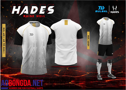 Áo Bóng Đá không logo Bulbal Hades trắng