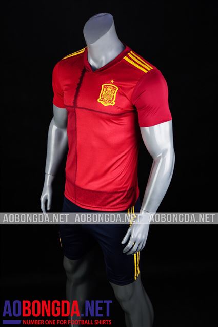 Áo Bóng Đá Đội Tuyển Tây Ban Nha đỏ Euro 2020-2021