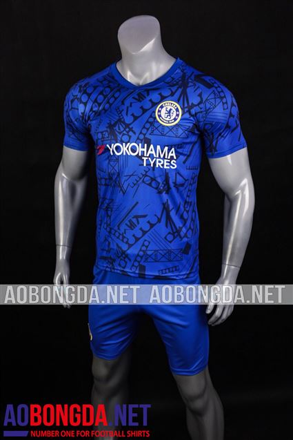 Áo Bóng Đá Chelsea xanh sân nhà ngắn tay mùa giải 2019-2020