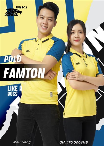 Áo Polo Riki Famton Vàng