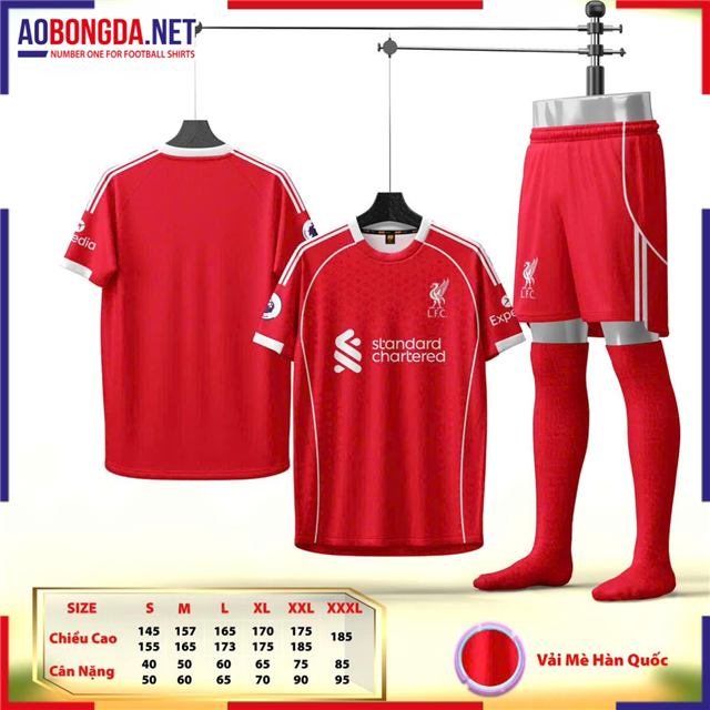 Áo Bóng Đá Câu Lạc Bộ Liverpool Đỏ 2025-2026